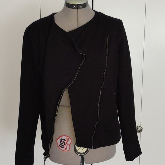 Banana Republic Motorcycle Sweatshirt/Jacket sz M - Picture 3 of 12